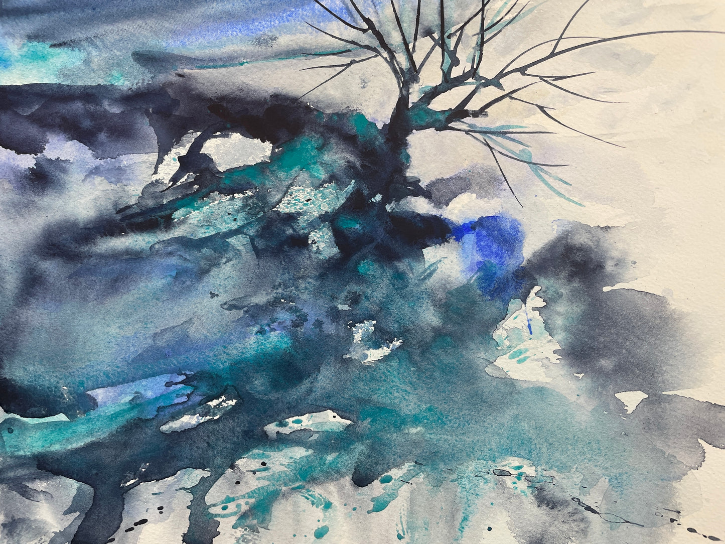 "Off The Ledge" Giclee Print  -  11"x14"