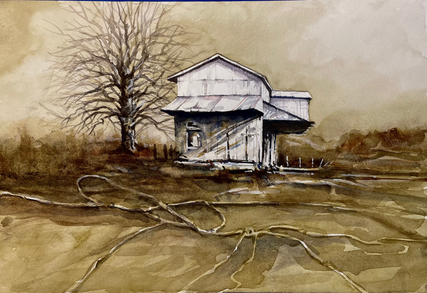 "Gin and Shadows" Giclee Print  -  11"x14"