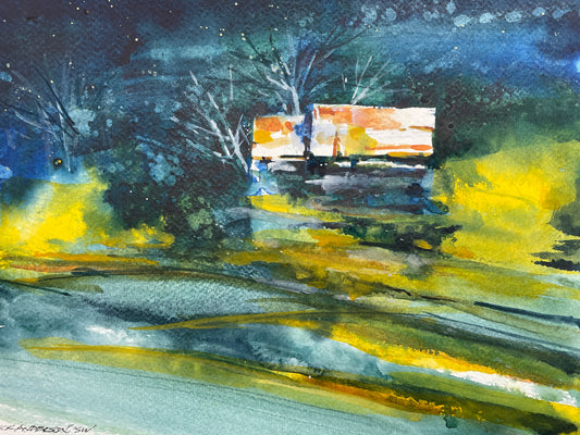 "Blues & Yellows" Giclee Print  -  11"x14"